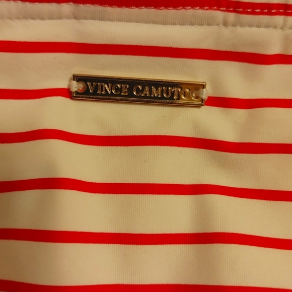 Vince Camuto Red/White Ruffled Bikini Small - Picture 2 of 9